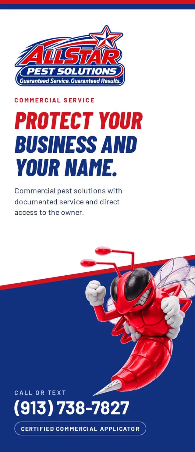 Commercial Service brochure cover — All Star Pest Solutions