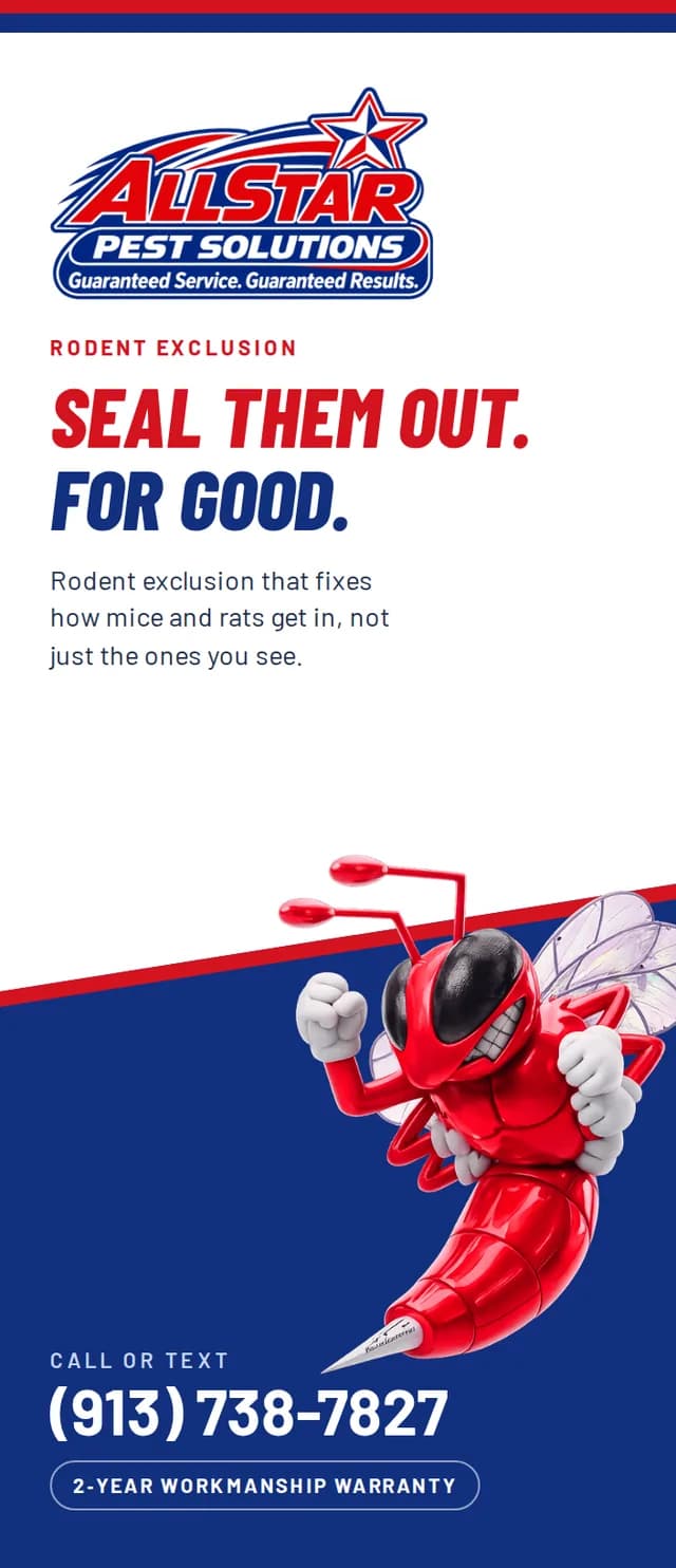 Rodent Exclusion brochure cover — All Star Pest Solutions