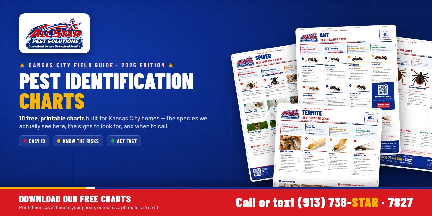 Pest identification charts Kansas City - All Star Pest Solutions Kansas City Field Guide